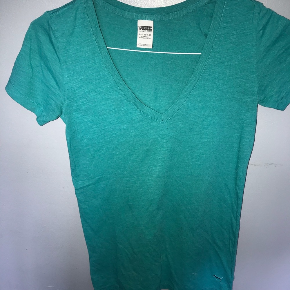 💕Victoria Secret Pink Turquoise T-Shirt